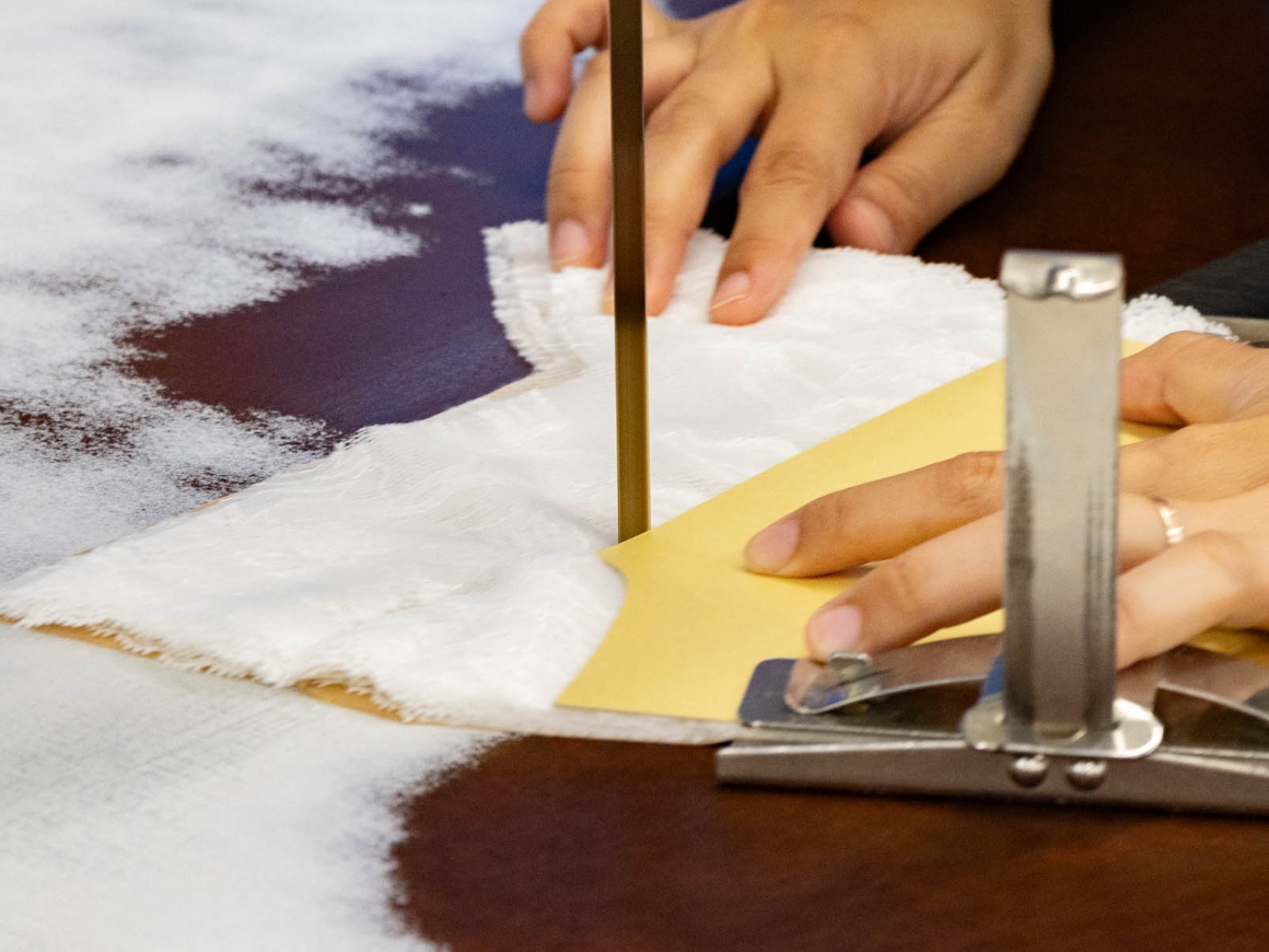 生地に応じた正確で美しい裁断・延反